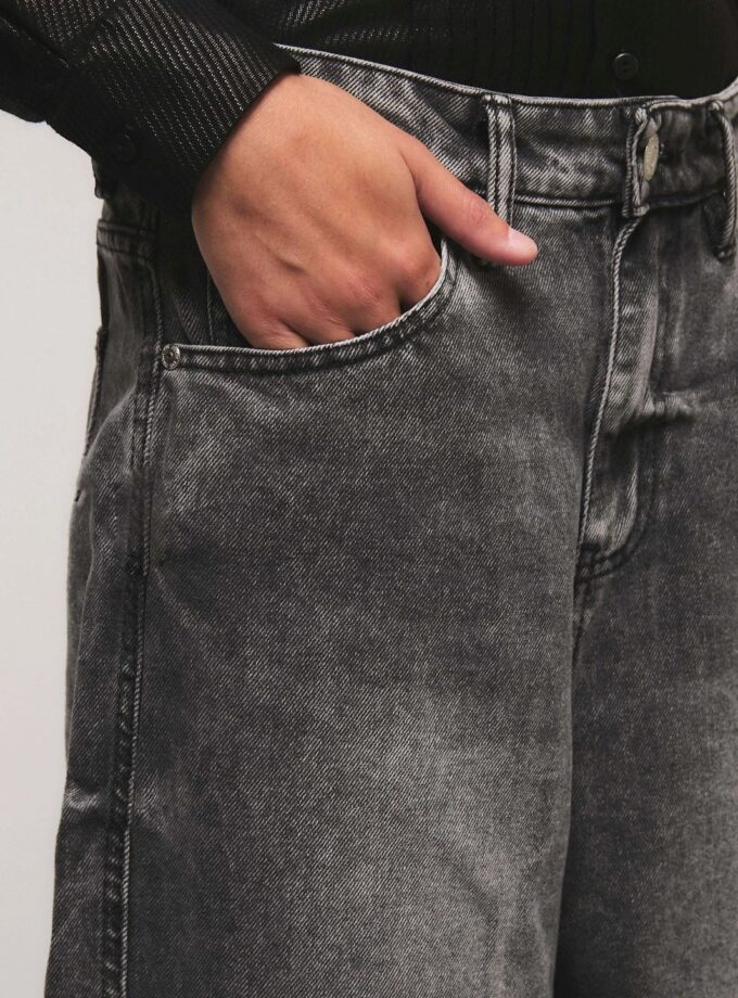 Jeans Barrel Basic Smoke