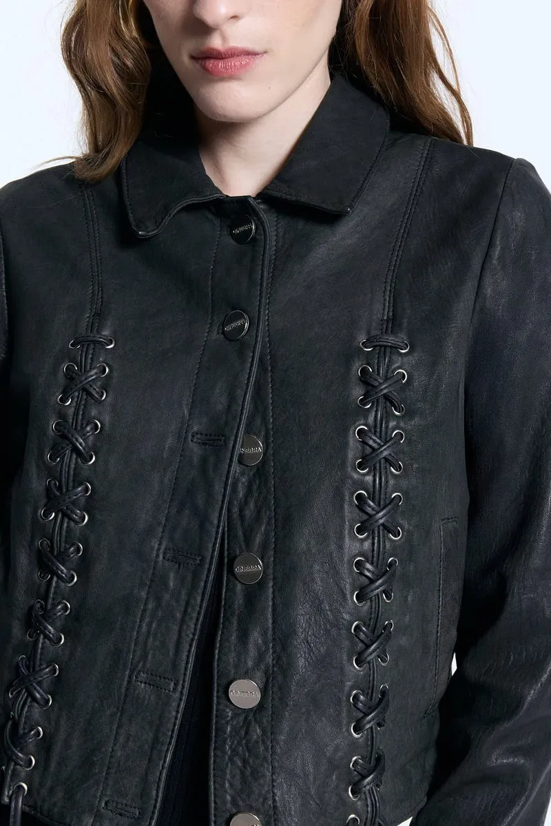 Campera Cuero Nyon - Imagen 3