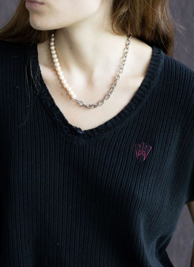 Chaleco Crop Knit Black