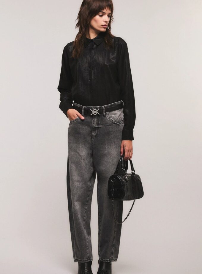 Jeans Barrel Basic Smoke