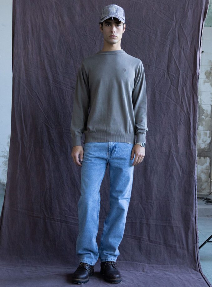 Sweater Crewneck Logo Mousse