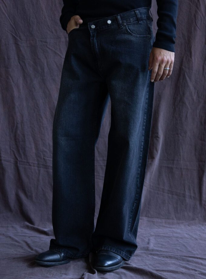 Jean Baggy Crossover Black