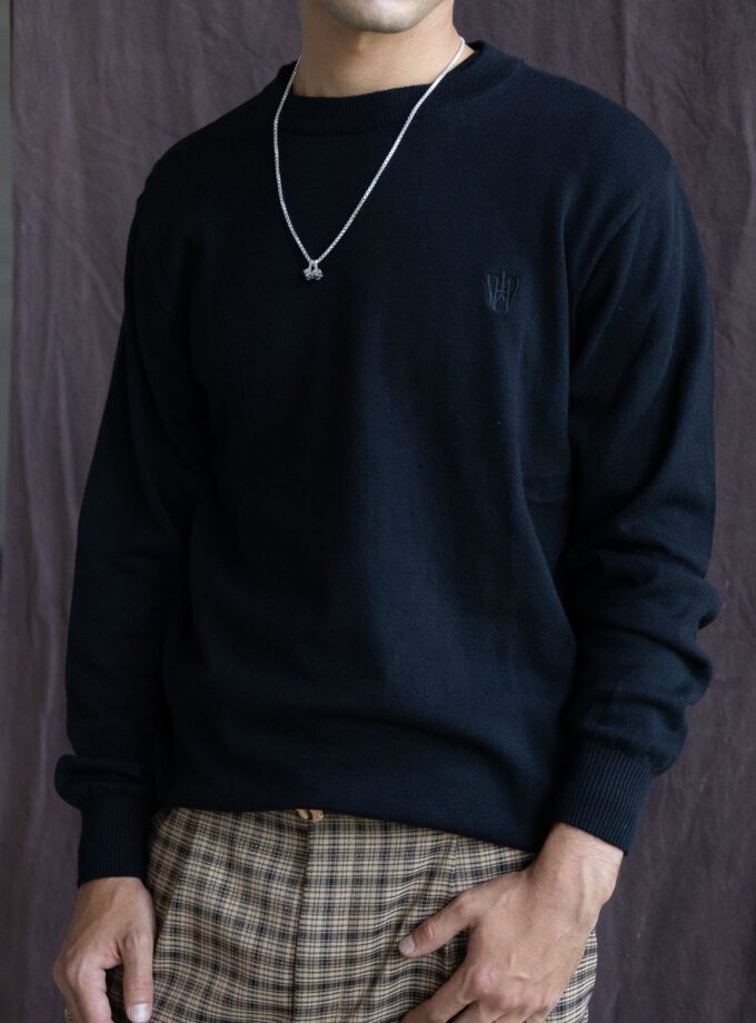 Sweater Crewneck Logo Black
