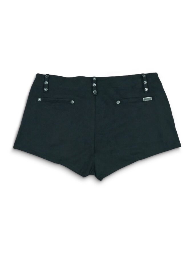 Micro Short Lace Up Black