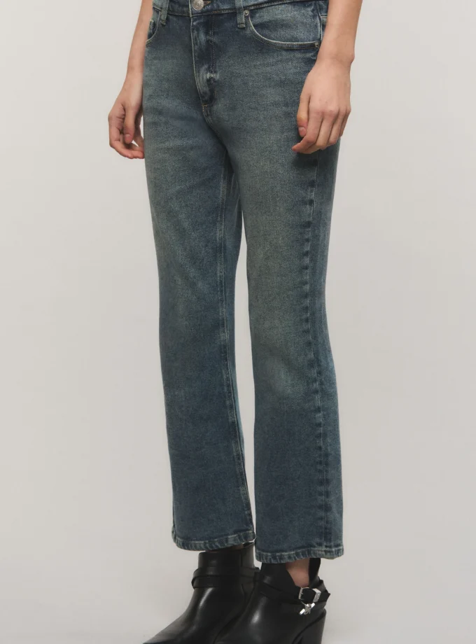 Jeans Bootcut Crop Premium Vintage