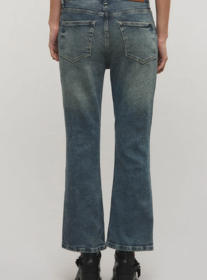 Jeans Bootcut Crop Premium Vintage