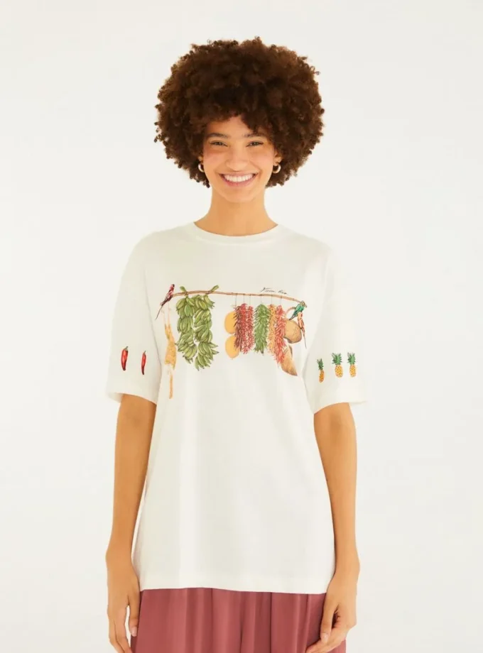 Remera Regular Feira Farm Rio