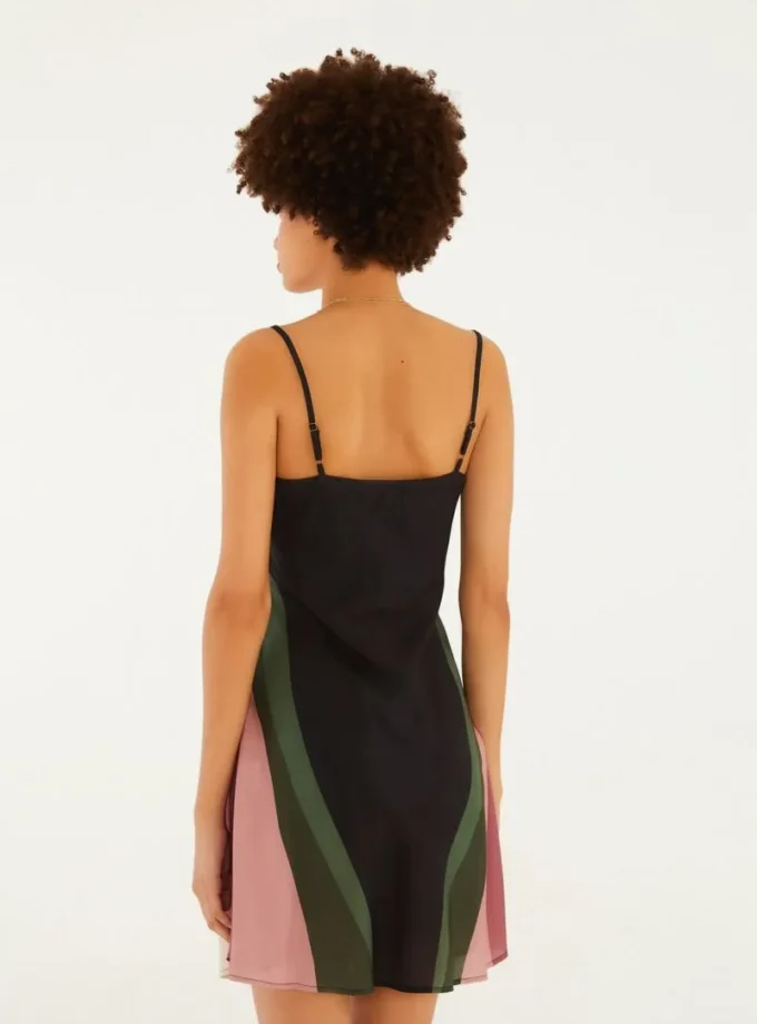 Vestido Corto Lenço Ararinha