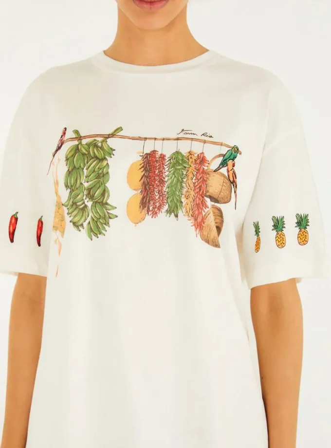 Remera Regular Feira Farm Rio