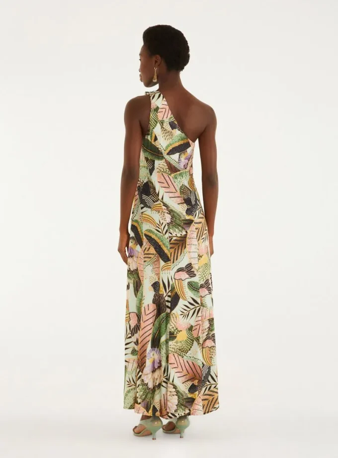Vestido Asimétrico Paraiso Das Aves