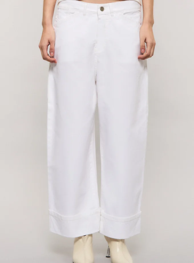 Pantalon Baggy Fiona White