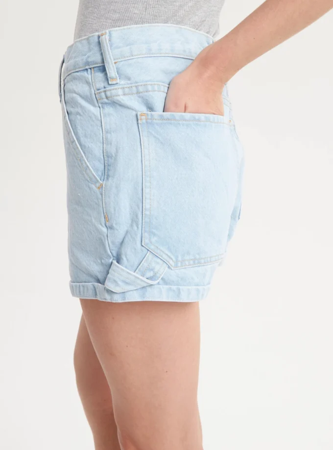 Short Mom Light Blue