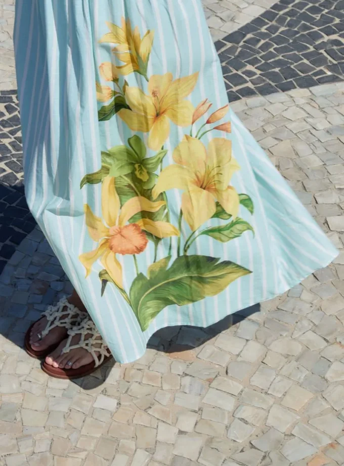 Vestido Midi Rayado Alexia