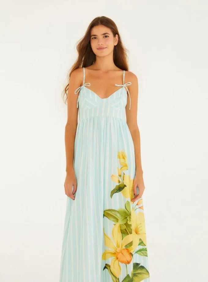 Vestido Midi Rayado Alexia