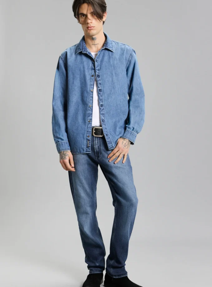Camisa Net Mid Blue