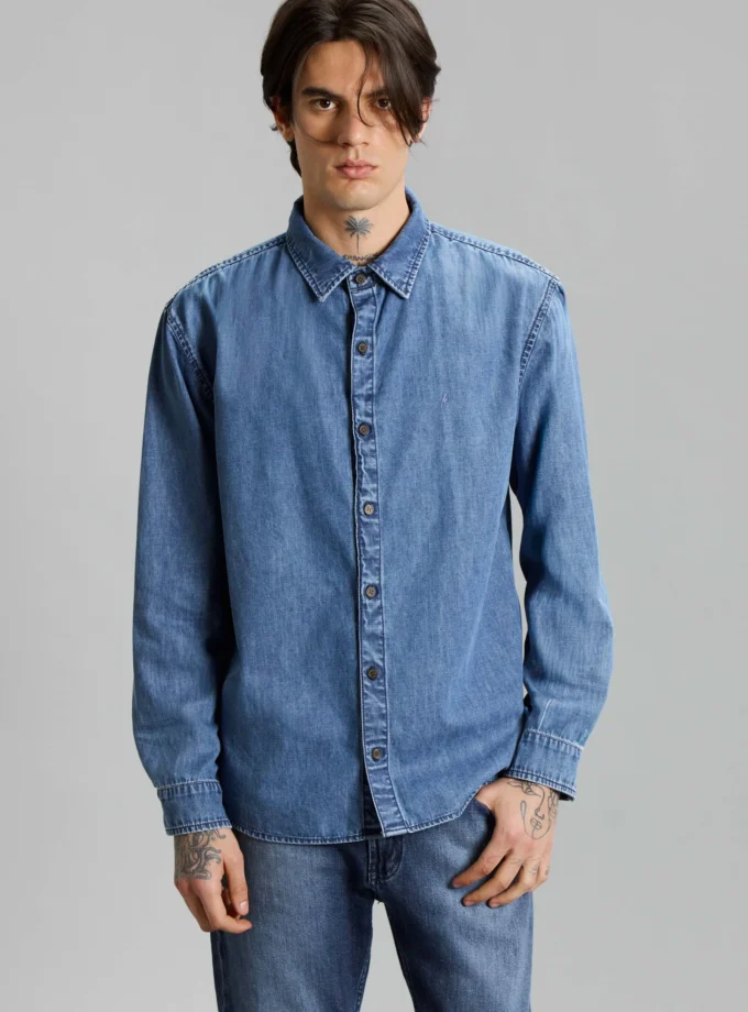 Camisa Net Mid Blue