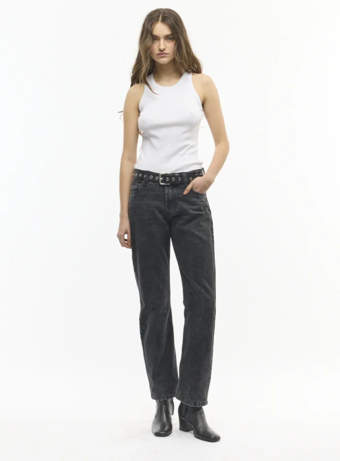 Jean Straight Washed Black